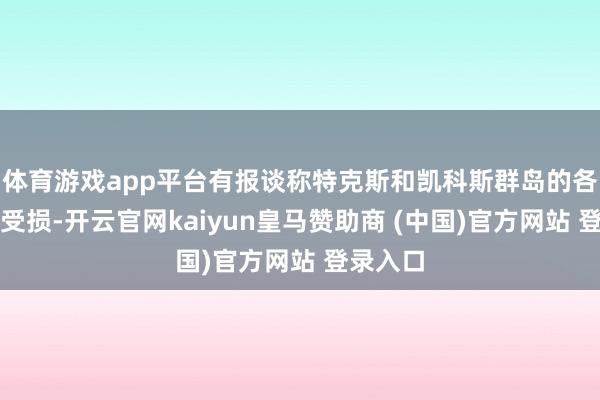 体育游戏app平台有报谈称特克斯和凯科斯群岛的各人财产受损-开云官网kaiyun皇马赞助商 (中国)官方网站 登录入口