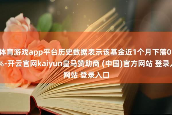 体育游戏app平台历史数据表示该基金近1个月下落0.04%-开云官网kaiyun皇马赞助商 (中国)官方网站 登录入口