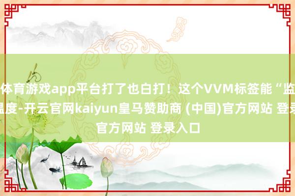 体育游戏app平台打了也白打！这个VVM标签能“监测”温度-开云官网kaiyun皇马赞助商 (中国)官方网站 登录入口