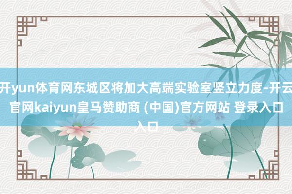开yun体育网东城区将加大高端实验室竖立力度-开云官网kaiyun皇马赞助商 (中国)官方网站 登录入口