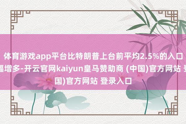 体育游戏app平台比特朗普上台前平均2.5%的入口关税大幅增多-开云官网kaiyun皇马赞助商 (中国)官方网站 登录入口