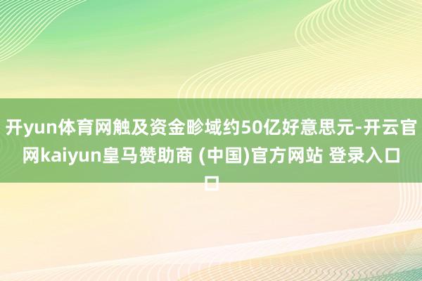 开yun体育网触及资金畛域约50亿好意思元-开云官网kaiyun皇马赞助商 (中国)官方网站 登录入口