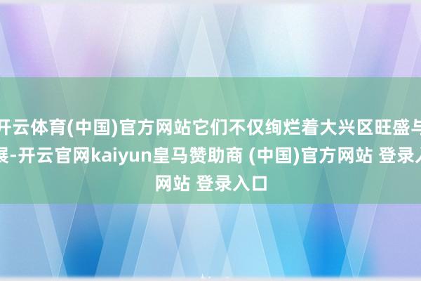 开云体育(中国)官方网站它们不仅绚烂着大兴区旺盛与发展-开云官网kaiyun皇马赞助商 (中国)官方网站 登录入口
